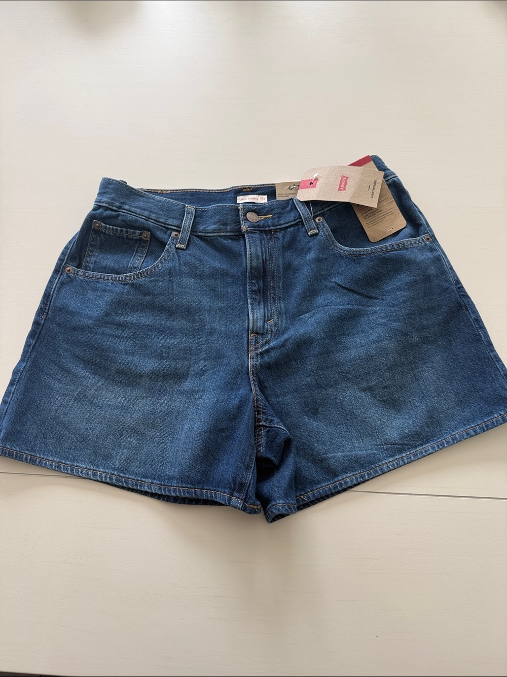 Levi's Dark Blue Denim Women's Shorts